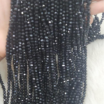 GLASS CRYSTAL BLACK BEADS