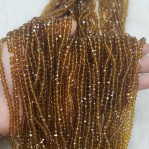 GLASS CRYSTAL BROWN/LCT BEADS
