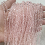 GLASS CRYSTAL BABY PINK BEADS