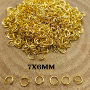 GOLDEN JUMP RING 7x6 MM