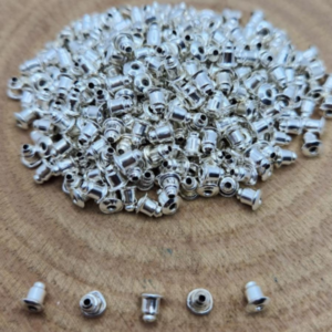 SILVER EAR STUDS WASHER