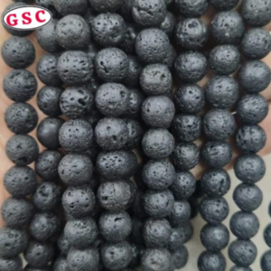 NATURAL STONE LAVA BEADS / VOLCANO BEADS 8MM