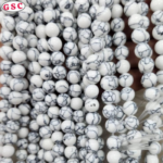 NATURAL STONE BEADS HOWLITE BEADS 8MM