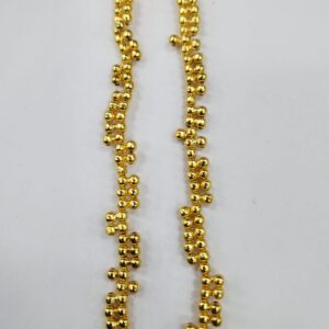 3MM BALL 2 HOLE BRASS BEADS