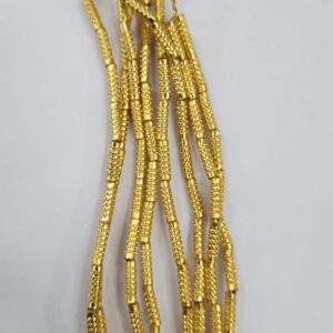 2*8MM PIPE DOT BALL BRASS BEADS