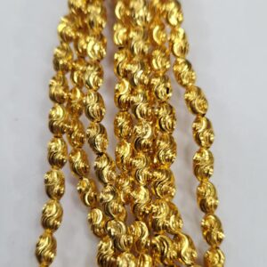 4X6MM OVAL S LINING BRASS BEADS