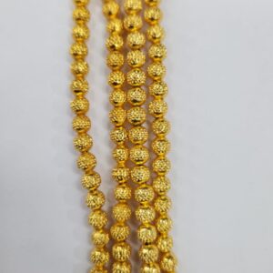 6MM ROUND DOT BALL BRASS BEADS