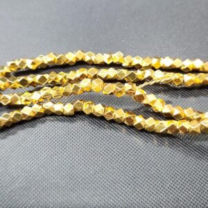 5MM DIAMOND CUTTING BRASS BEADS(ANTI-TARNISH)
