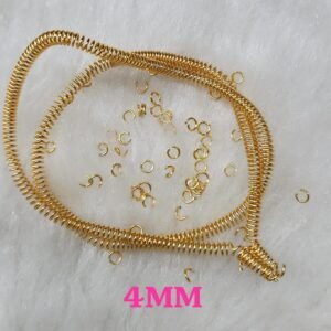 4MM MICRO POLISH GOLDEN JUMP RING (ANTI-TARNISH)