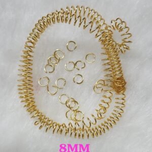 8MM MICRO POLISH GOLDEN JUMP RING (ANTI-TARNISH)