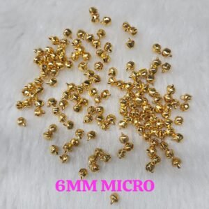 MICRO POLISH 6MM GOLDEN GHUNGROO (ANTI-TARNISH)